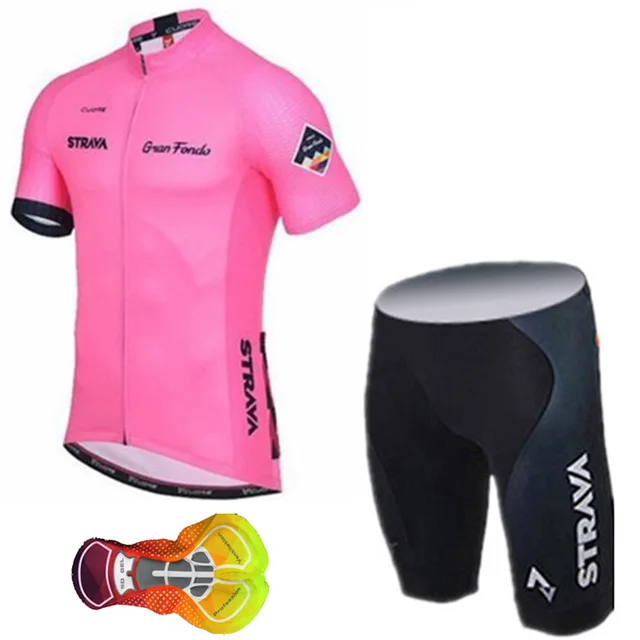 Ropa Ciclismo Hombre Strava короткий рукав набор велосипедная дышащая одежда для велосипеда одежда для езды на велосипеде Джерси 16D гель - Цвет: Blanco