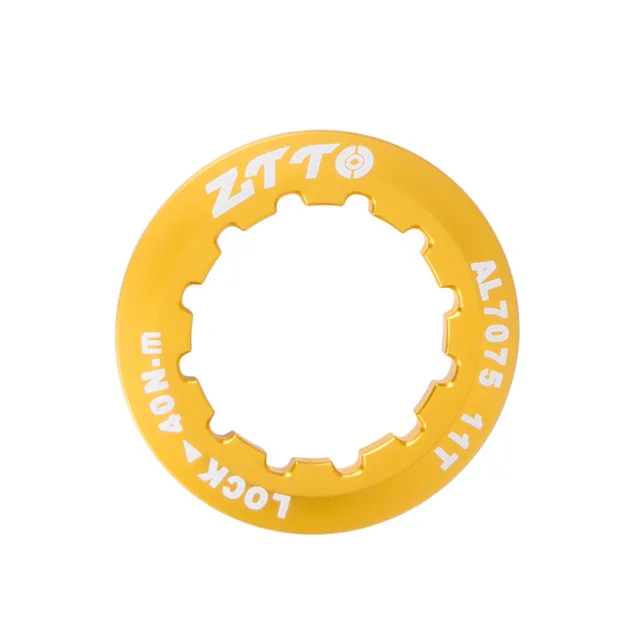 ZTTO MTB racefiets кассета крышка замок кольцо 11 T AL7075 Сверхлегкая шапка voor ZTTO Onderdelen K7 9 S 10 S 11 S 12 S скорость vrijloop - Цвет: gold