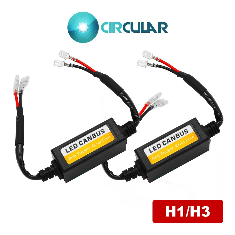 

Circular LED Canbus H1 H3 9005 H7 H8 H9 H11 H4 H13 9007 H16 5202 Canbus Car Accessories No error Eliminate Radio Noise