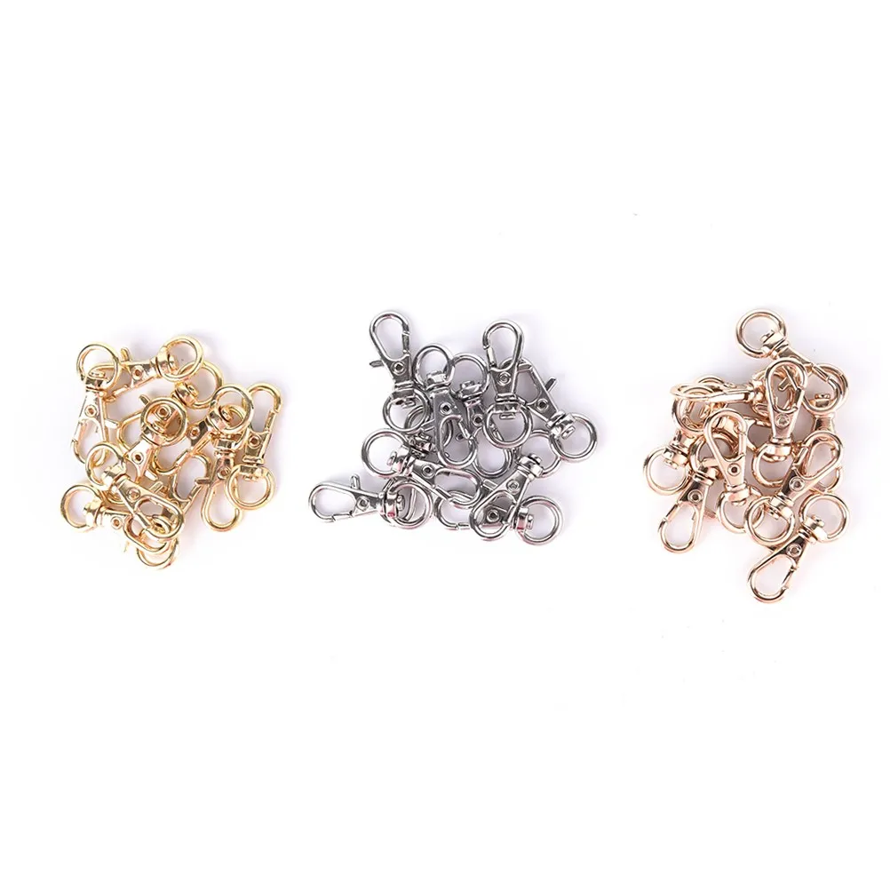 10Pcs/Pack Rotatable Mini Buckle Hook Lobster Key Chain Metal HIgh Quality Carabiner For Bag Parts & Accessories