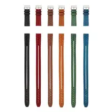 ALLOYSEED двойной петлей кожаный ремешок для часов Ремешок для Apple Watch 38 мм 42 мм Корона тисненая замена ремешок для iWatch 1 2 3