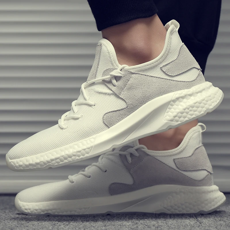 2019 summer flying knit men's leisure shoes fashion comfortable breathable classic all-in-one non-leather casual shoes
