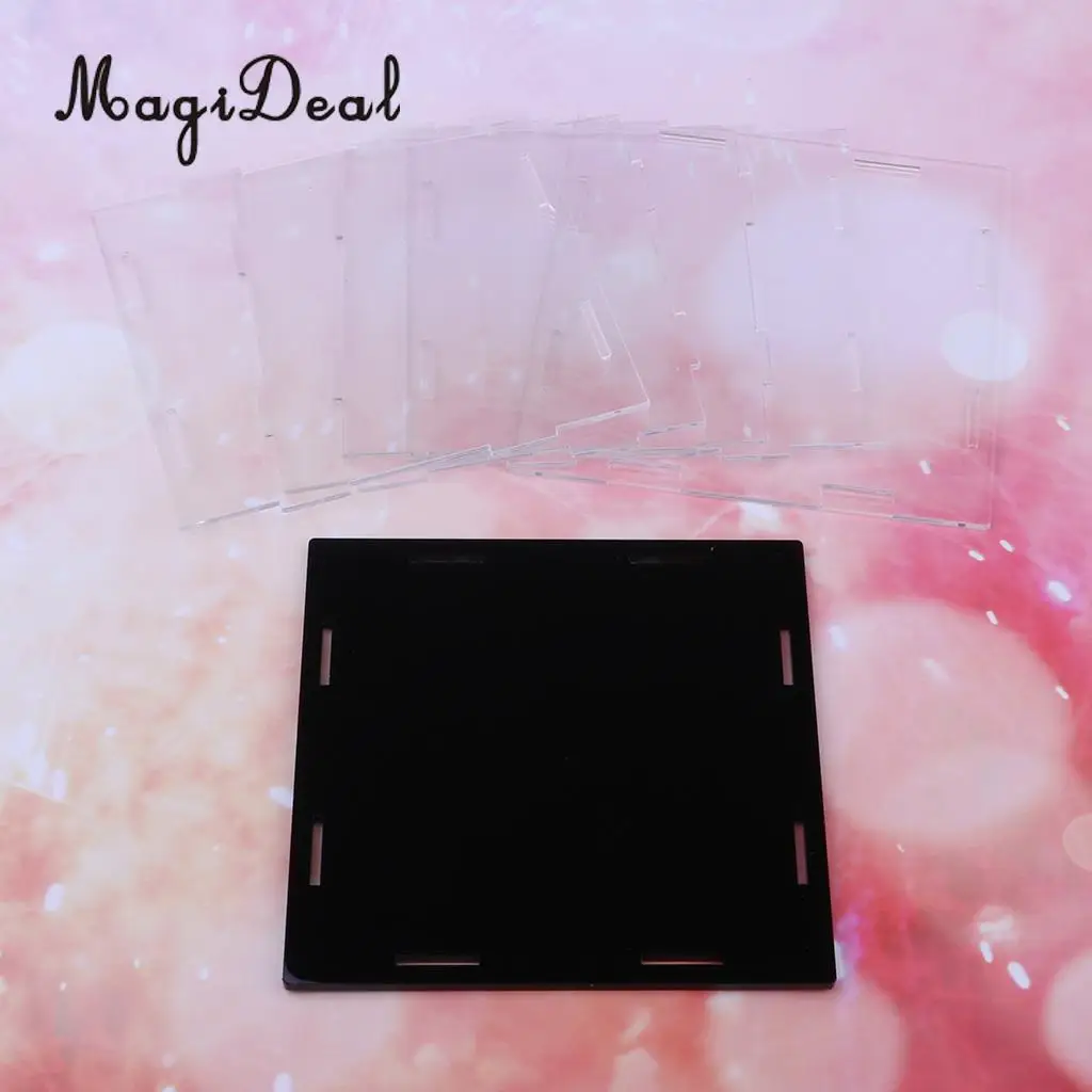MagiDeal Square Acrylic Display Case Dust-proof Show Box for Plane Car Boat Model 6*6*6inch