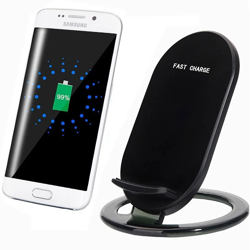 2 Coils Qi Беспроводной Зарядное устройство 15 Вт подставка для iPhone X 8 плюс USB быстро зарядного устройства для Samsung S8 Plus S7 S6 edge Note 8 док-станция