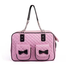 Роскошные маленькая дверь для кошек и собак Путешествия искусственная кожа Сумка-переноска Портативный Щенок Чихуахуа для переноски сумка-тоут Сумки из натуральной кожи транспортировки коробка