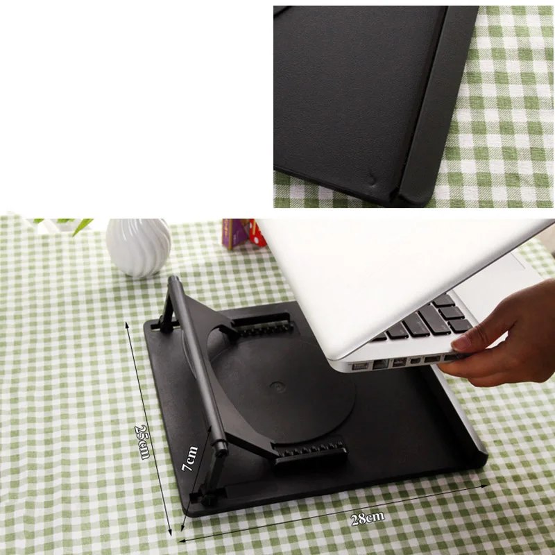 Portable Adjustable Desk Laptop Stands Table Notebook Desk Cooling Stand Base Bracket Office Tablet Pad Heat Reduction Mount P15