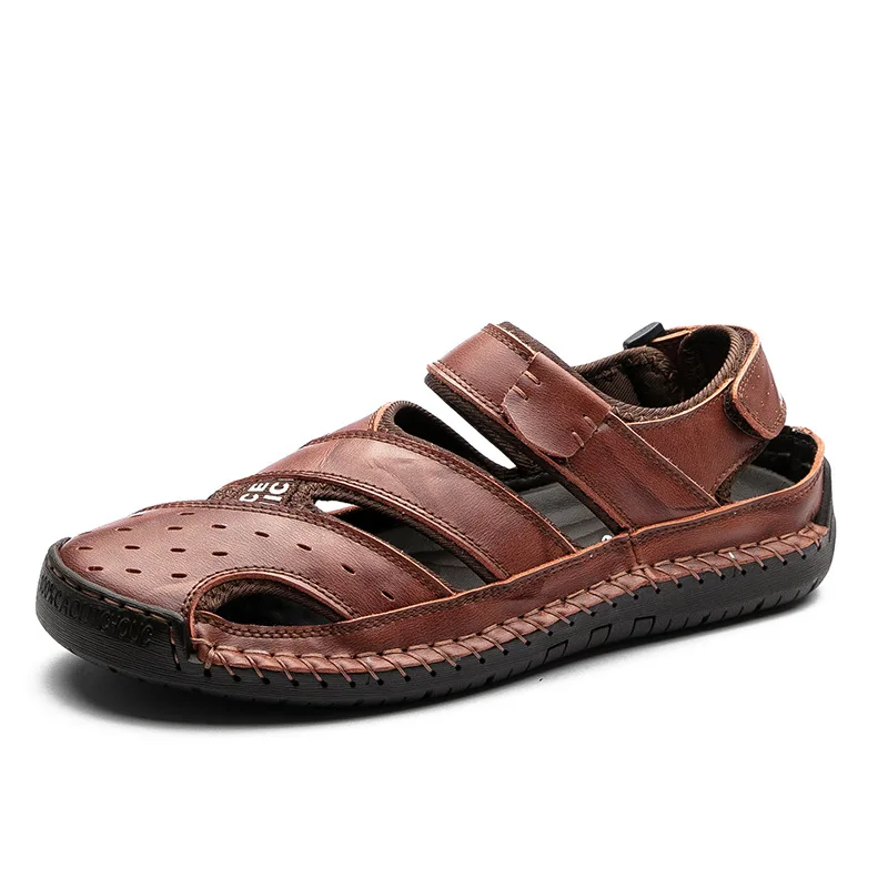 

Sandals Men Outdoo Beach Shoes for Female Genuine Leather Soft Breathable Sandals Plus 48 Casual Shoes zapatos de hombre