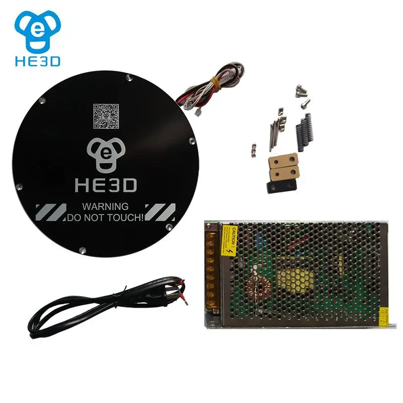 HE3D K200 upgraded to heat bed set kit