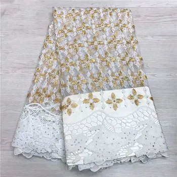 

Most fashion mesh cloth African embrioidery tulle material nice French net lace fabric for sewing JNZ278 (5yards/lot)