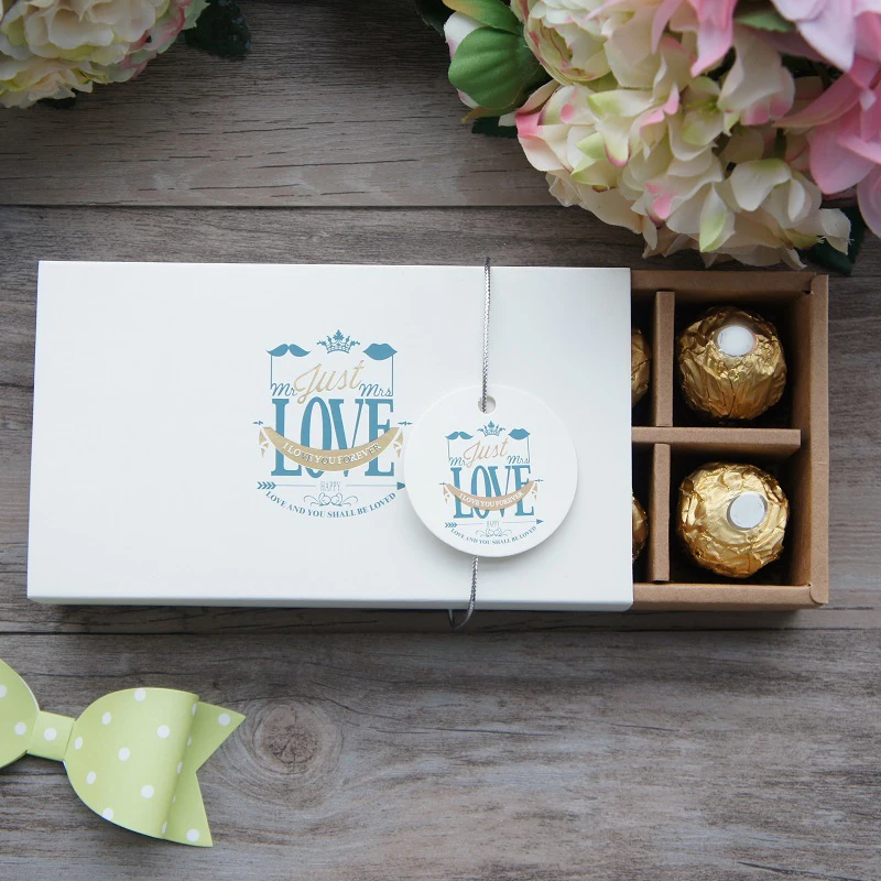 

16*8.5*3.4cm 10set valentine's day Chocolate Paper Box just love theme Christmas Birthday Party candy Packaging