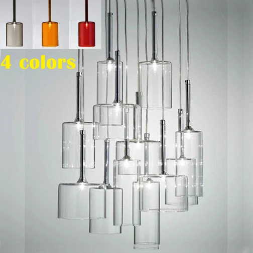 Ceny Nowoczesna prosta lampa wisząca kryty G4 Led szklany wisiorek lampa krystalicznie czyste szkło butelka lampa wisząca dla restauracji