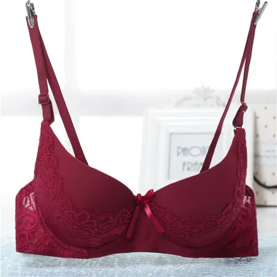 Fashion super push up Bra For Small Breast gather chest Push Up Bra Sexy Lady gilr Solid Color Cotton Basic Under Lace Brassiere comfy bra Bras