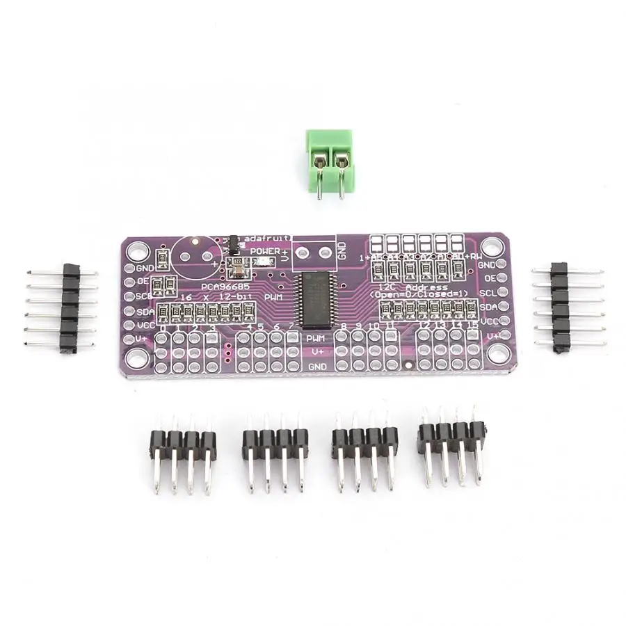 

16 Channel 12-bit PWM/Servo Driver-I2C interface PCA9685 module for arduino or Raspberry pi shield module servo shield