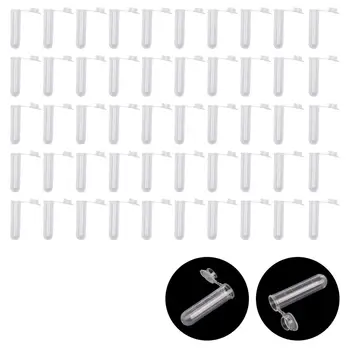 

Centrifuge Tubes New 50Pcs 5ml Plastic Clear Snap Cap Centrifuge Tubes Vials Sample Lab Container