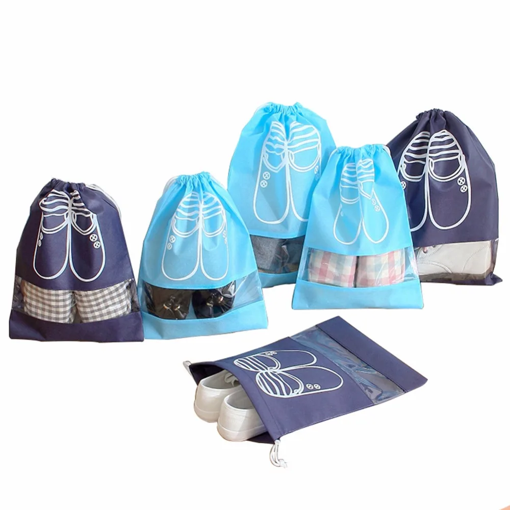 Buy 5PCS Travel Storage Shoes Bag Portable Drawstring