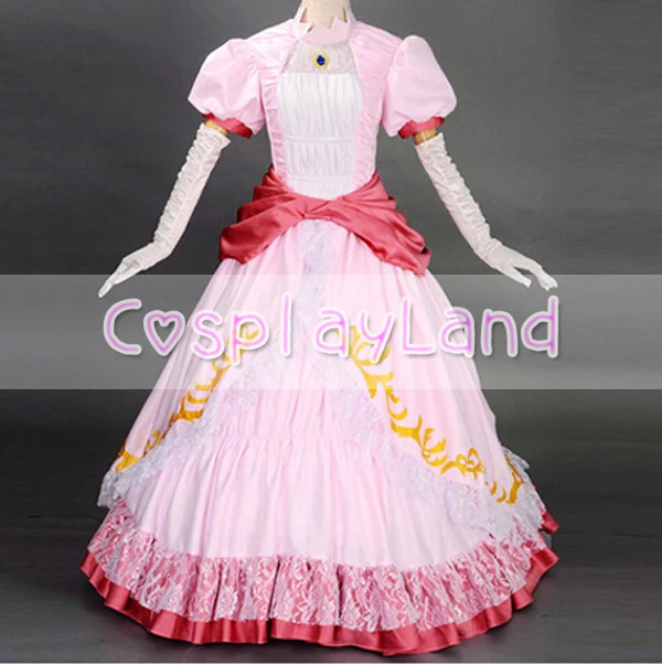 Prinzessin Pfirsich Kostum Frauen Erwachsene Halloween Kostume Super Mario Bros Und Luigi Cosplay Rosa Partei Cosplay Kostum Peach Costume Princess Peach Costumeadult Halloween Costumes Aliexpress