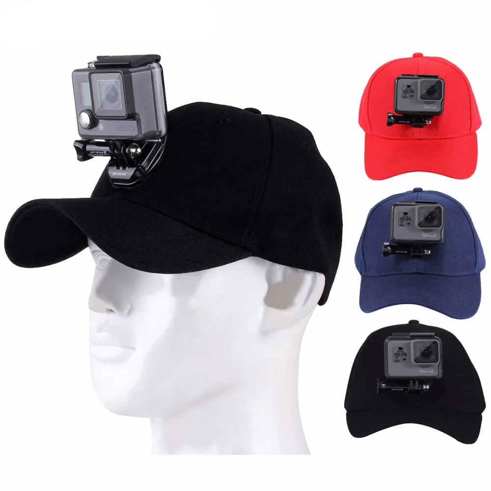 Аксессуары для Gopro Регулируемая Брезентовая Солнцезащитная шляпа Hero 5 4 3 SJCAM SJ7 SJ6
