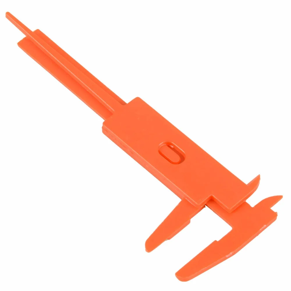 1 шт. 80 мм оранжевый мини пластиковый раздвижной штангенциркуль прибор измерение инструмент линейка-микрометр до 1 мм около 11,5 см длина