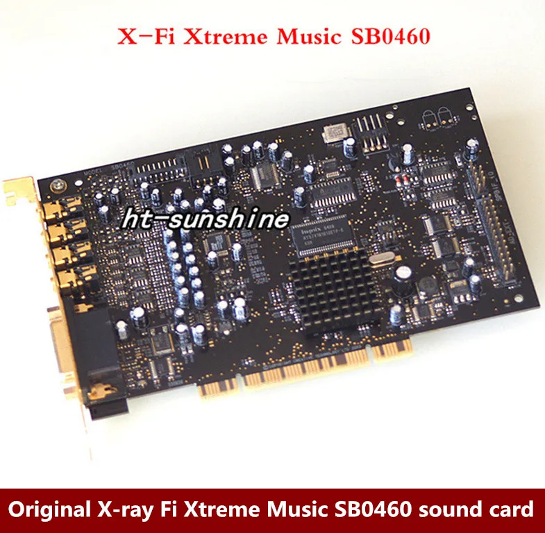 

Original X-ray Fi Xtreme Music SB0460 sound card 7.1 soundcard DTS decoding, gold-plated HIFI enthusiast necessary with cable