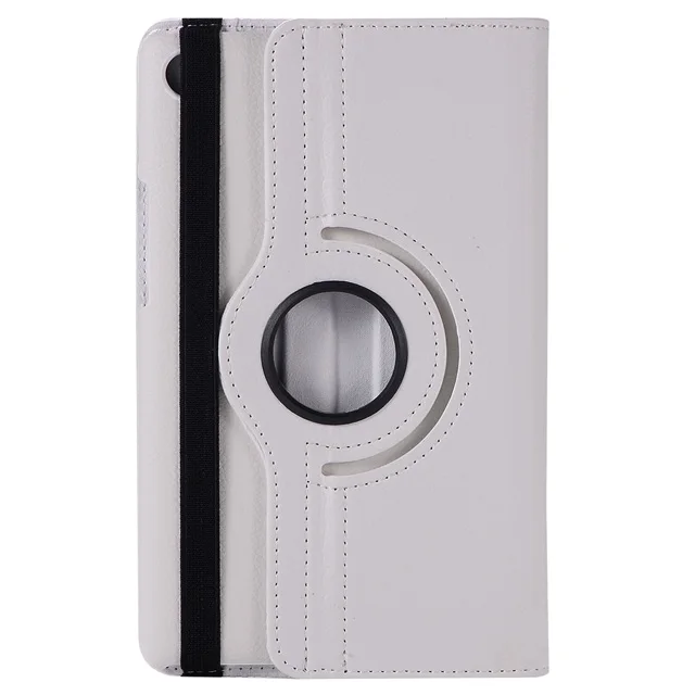 Вращающийся на 360 градусов откидной держатель подставка кожаный чехол для samsung Galaxy Note 10,1 2012 GT-N8000 N8000 N8010 N8020 чехол для планшета+ пленка+ ручка - Цвет: white