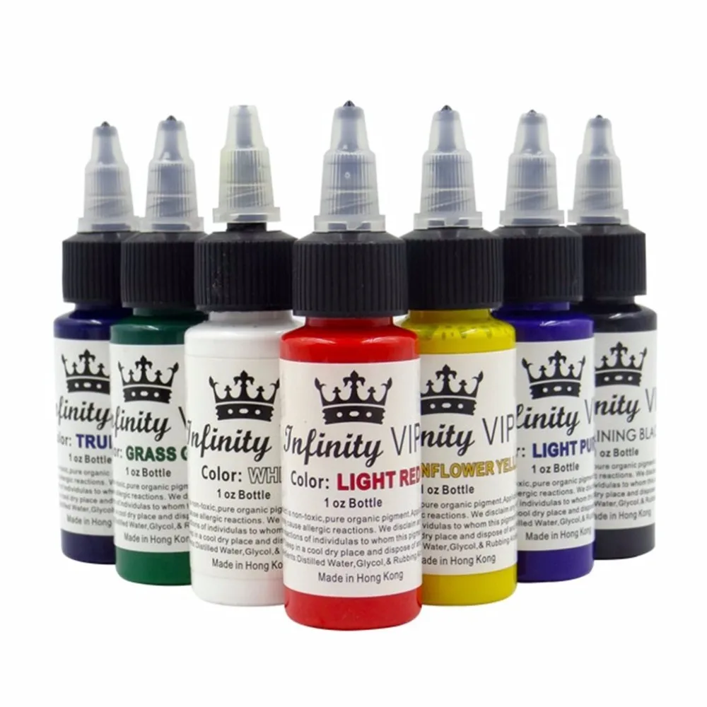 

30ml Natural Pure Plant Tattoo Pigment Permanent Makeup 1oz Bottle Tattoos Ink Pigment For Body Professional Beauty Art Supplies