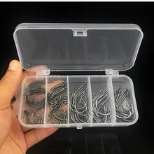 75 шт./кор. 5 размеров смещение Спорт Круг рыболовные крючки черные осьминог джиг с высоким содержанием углерода Сталь рыболовный крючок 1#, 1/0#, 2/0#, 3/0#, 4/0