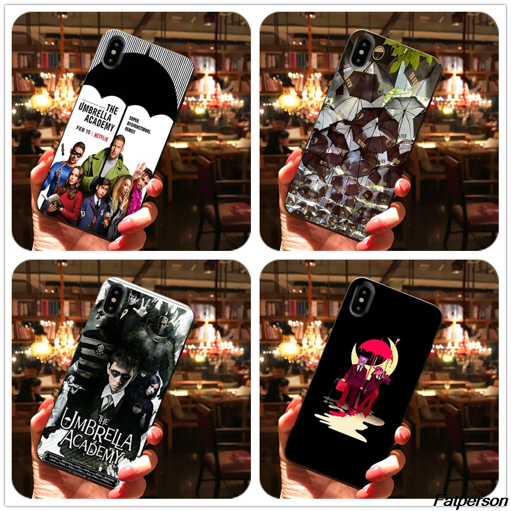 US TV Umbrella Academy для iPhone XR X XS MAX 5S 6s 7 8plus Coque Чехлы Samsung s9 s8 s10plus черный мягкий