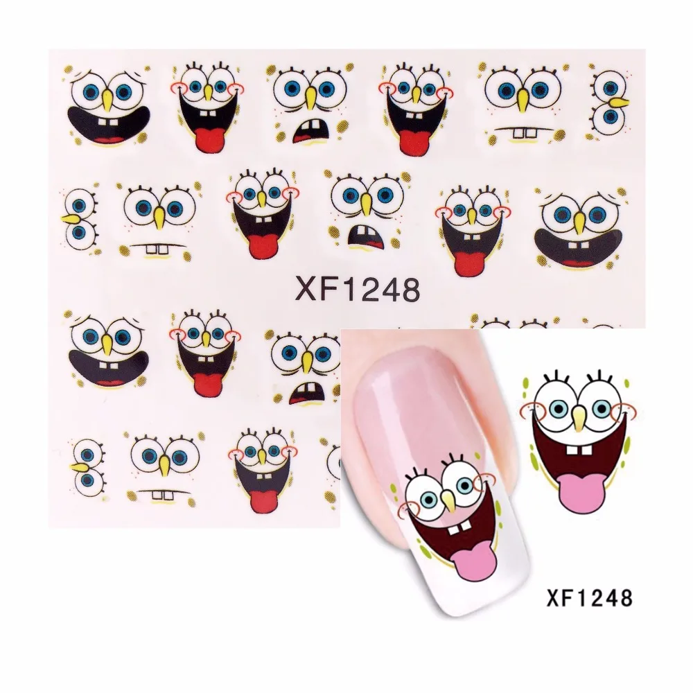 

YWK Nail Art Stickers Black Lace Design Wraps Decoration Decal DIY Tips 1248