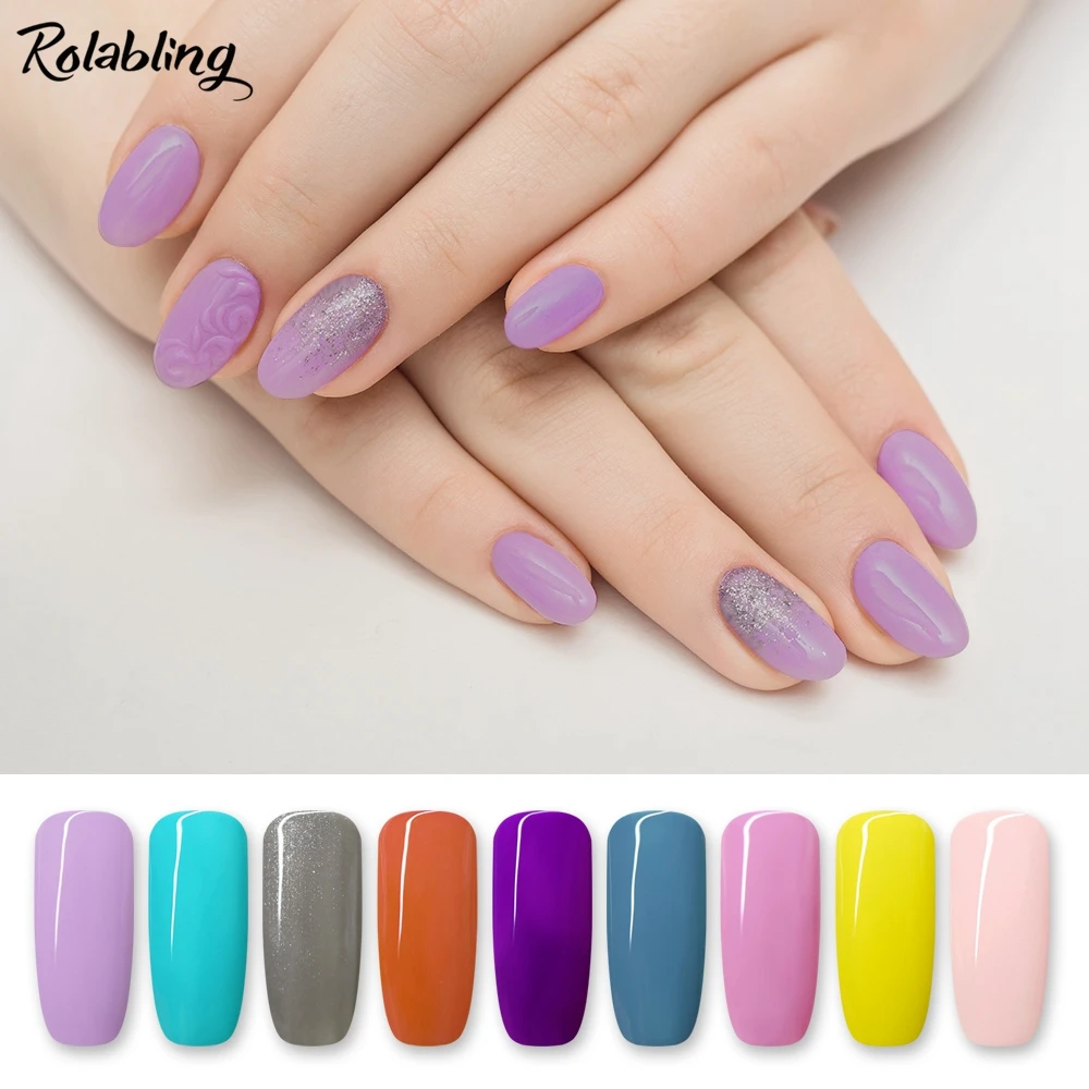 6ml Nail Gel Polish 80 Colors Nail UV Gel Lacquer DIY Nail Art Gel Lacquer Professional UV Gel Nail Polish Top Base Coat Varnish