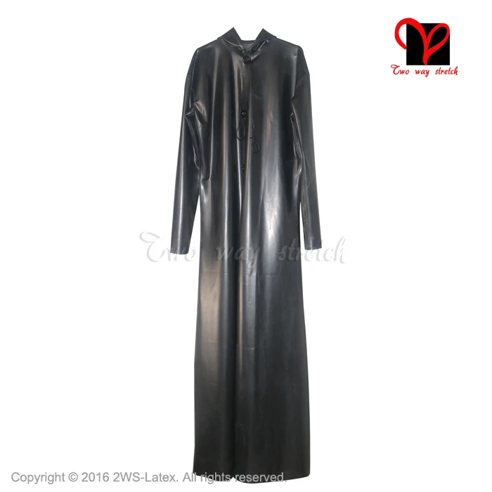 Сексуальный черный латексный капюшон от дождя куртка с капюшоном халат резиновый верхний плащ пончо плащ халат размера плюс XXXL DY-002 - Цвет: Black
