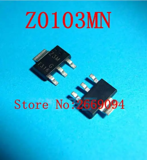 

10pcs Z0103MN SOT223 Z0103 Z3M Triac SENSITIVE GATE New original