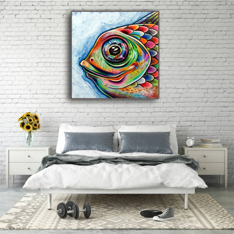 

Full Square/Round Drill 5D DIY Diamond Painting Diamond Embroidery "Abstract fish " 3D Embroidery Cross Stitch Mosaic Home Decor