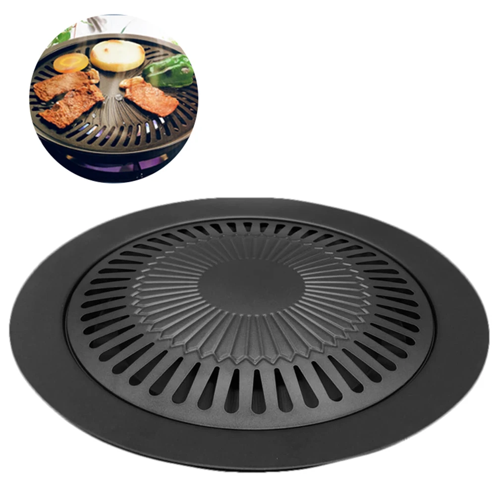 Uarter Round Grill Plate High quality Non stick Iron BBQ Plates