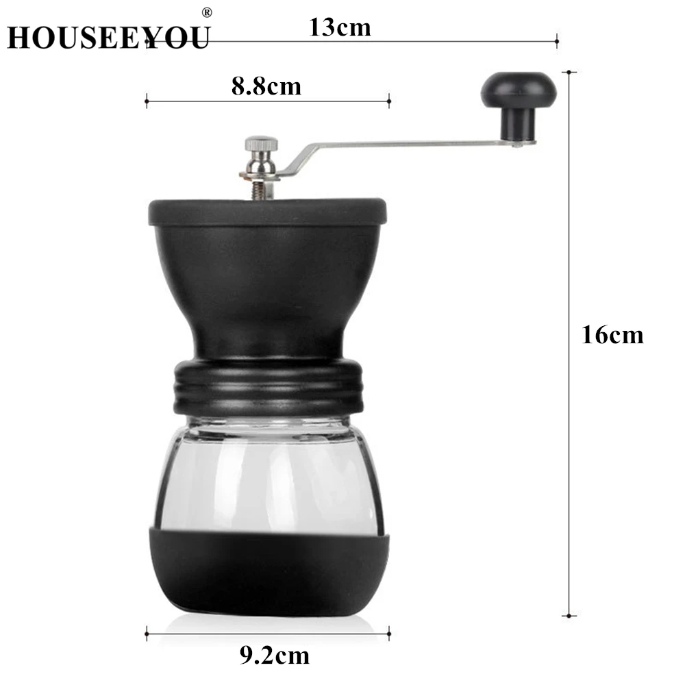 HOT Manual Coffee Grinder With Storage Jar Soft Brush Conical Ceramic Burr  Quiet And Portable - Buy HOT Manual Coffee Grinder With Storage Jar Soft  Brush Conical Ceramic Burr Quiet And Portable