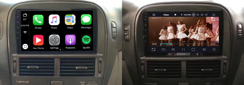 2din Android 9.0 Octa Core 4GB RAM Car for Lexus LS430 2000~2006 GPS Radio BT Navi MAP Multimedia player system 4