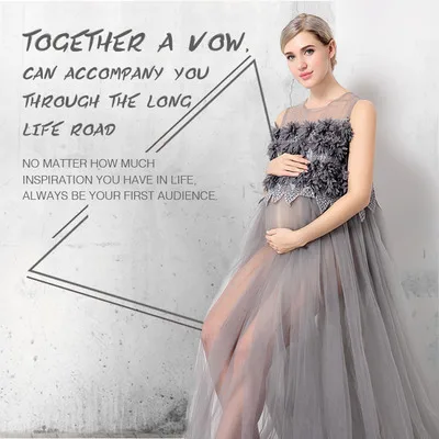 

Floor Length Pregnancy Dress for Shoot Lace Maternity Photography Props Maxi Maternity Dress for baby showers