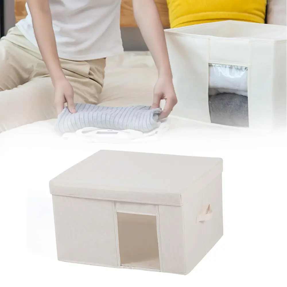 Storage Box Simple Oxford Folding Kitchen Multi-purpose Clothes Toy Book Debris Organizer Home Wardrobe Storage Box