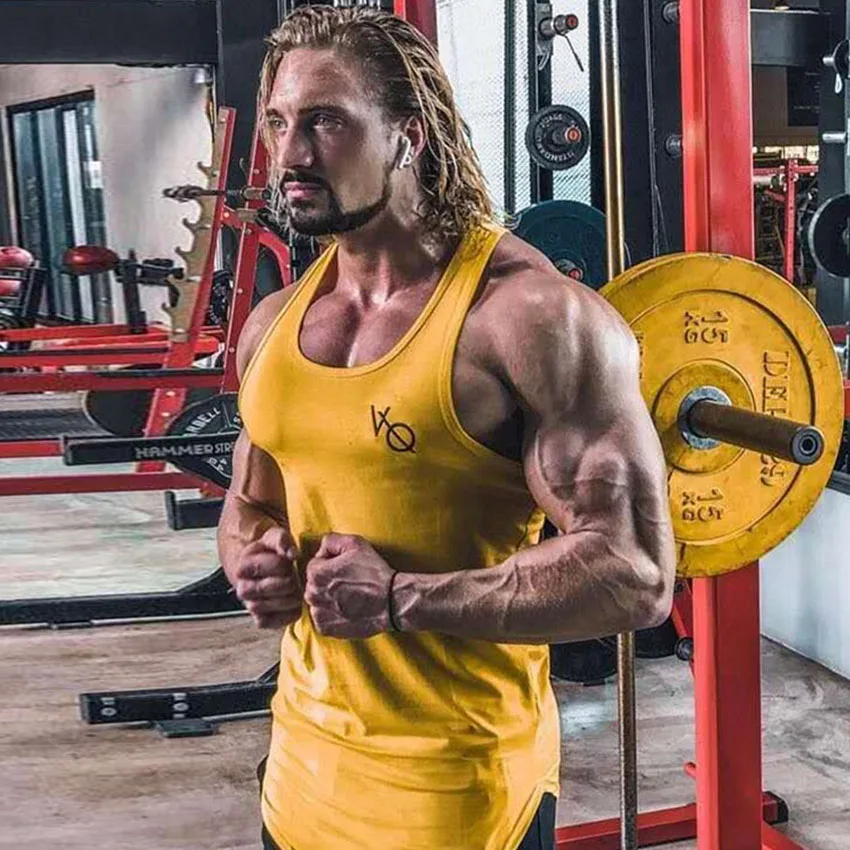 

Sleeveless Gym T Shirt Sport Vest Running T Shirt Fitness Tank Top Cotton Dry Fit Running Tshirt Bodybuilding Gym Sport Shirt