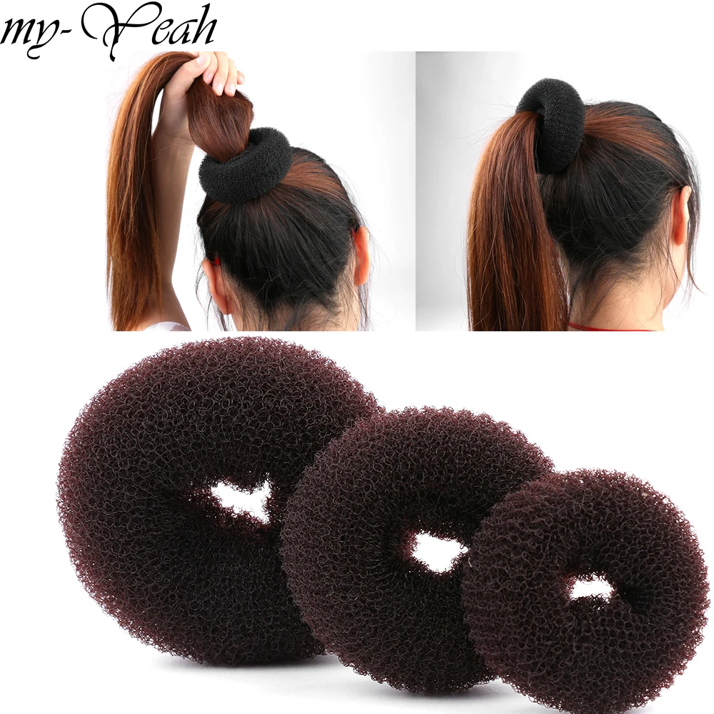 

3Pcs/set S/M/L Magic Shaper Hair Donut Ring Hair Bun Maker French Bun Hairwear Ponytail Hair Styling Tool