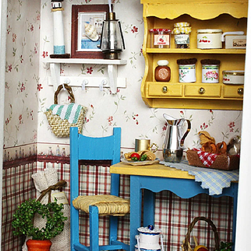3D кукольные домики DIY деревянный кукольный дом миниатюрная фоторамка кукольный домик мебель набор игрушек для детей рождественские подарки на день рождения