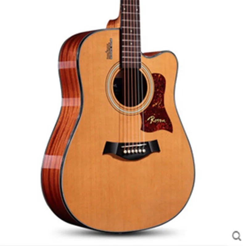 Beginner electric box folk rhyme six string wood guitar 41 inchin