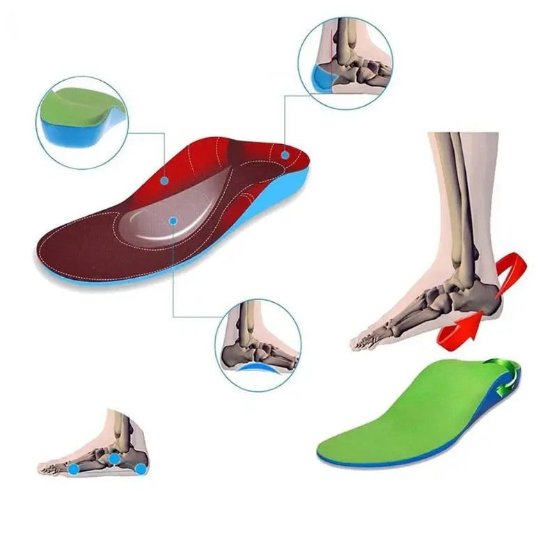 1 пара детских стелек для коррекции плоской стопы ортопедические стельки для поддержки свода стопы ортопедические принадлежности стелька для корректора Pes Planus Уход за ногами