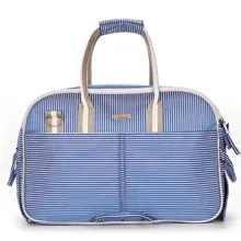 Синяя полосатая полиэфирная модная переноска для собак Сумка для рук или слинг модная маленькая сумка для щенков