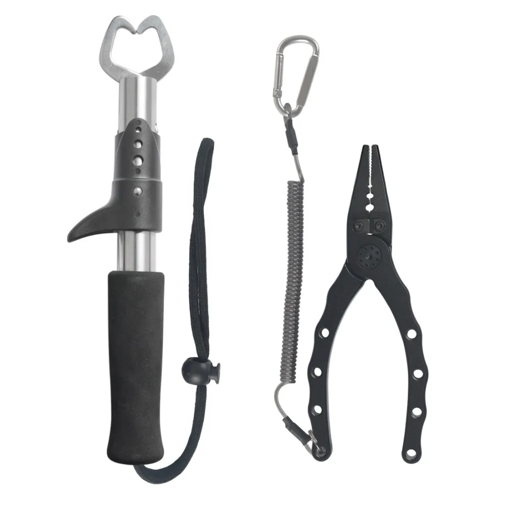 

New Arrival lightweight Fishing Lure Pliers Stainless Steel Fish Lip Gripper Grip Set Fishing Tackle Tool Fish Catch Equipment