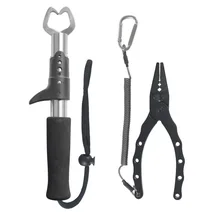 New Arrival light-weight Fishing Lure Pliers Stainless Metal Fish Lip Gripper Grip Set Fishing Deal with Software Fish Catch Tools