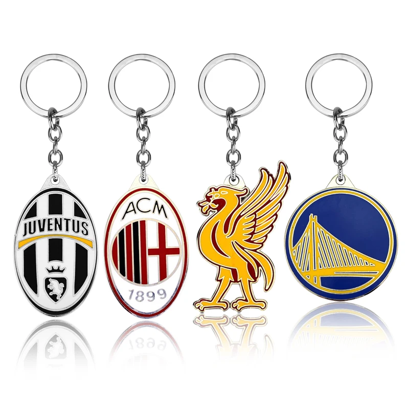 

Hot Fashion Soccer Keychain Five Leagues in Europe's Top Club Football Championship LOGO Metal Keychain Basketball KEYCHAIN