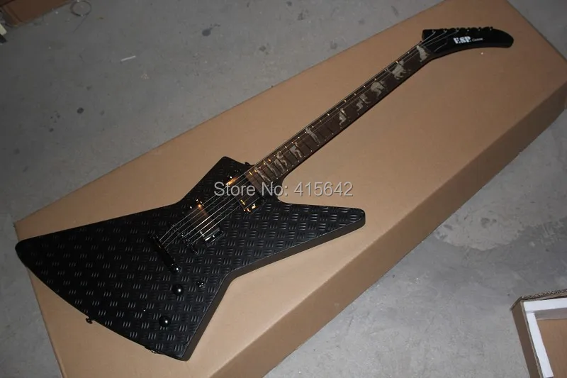 new + factory black electric guitar man to wolf fingerboard ESP