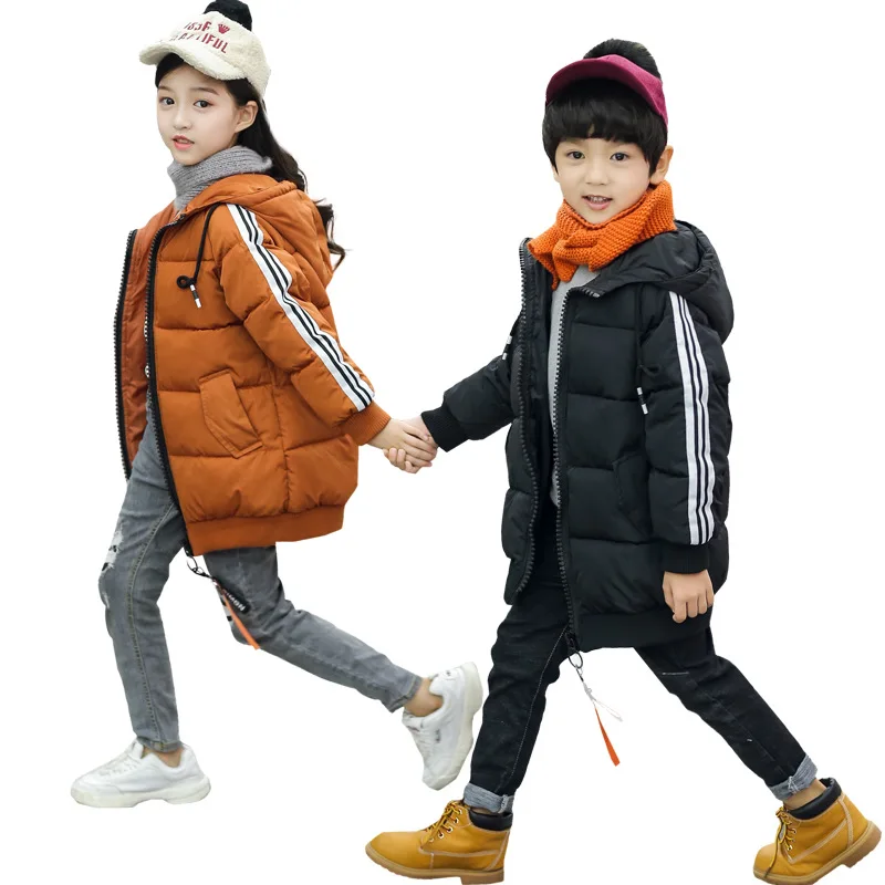 Новые детские куртки для мальчиков и девочек; зимняя хлопковая куртка-пуховик для мальчиков; стеганое хлопковое пальто с капюшоном; детское зимнее пальто высокого качества
