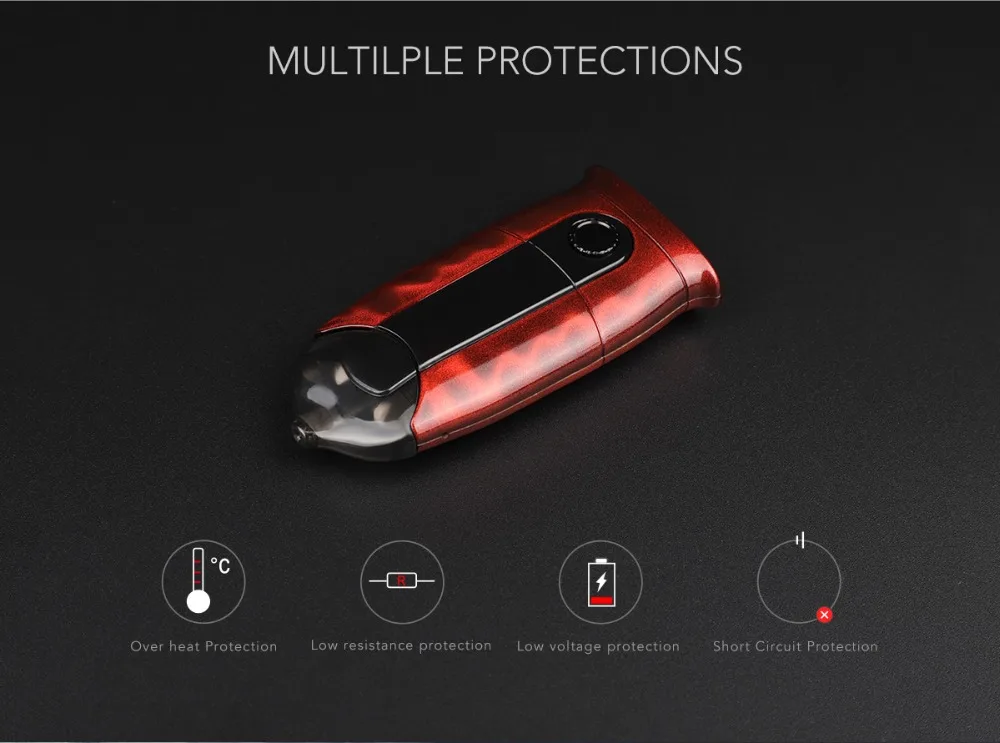 Syiko Алита Pod Vape комплект с 2 мл картридж 650 mAh Батарея светодиодный HD экран все в одном испаритель электронная сигарета