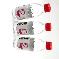 6 шт./лот Фламинго воды на этикетке бутылки для дня рождения вечерние украшения Фламинго этикетке Фламинго тема бутылки, наклейки